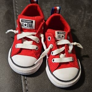 Converse Little Kids Bright Red Sneakers